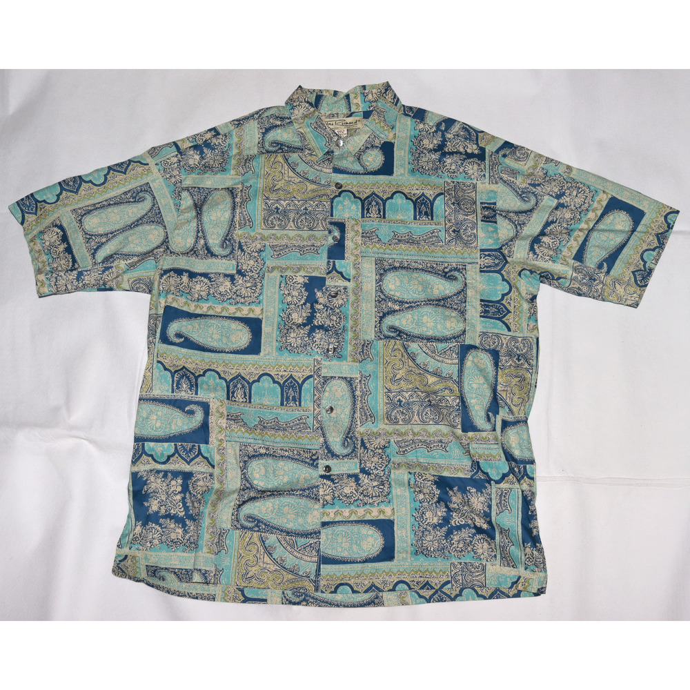 Tori Richard Men's Short Sleeve Button‎ Front Shirt Size Large